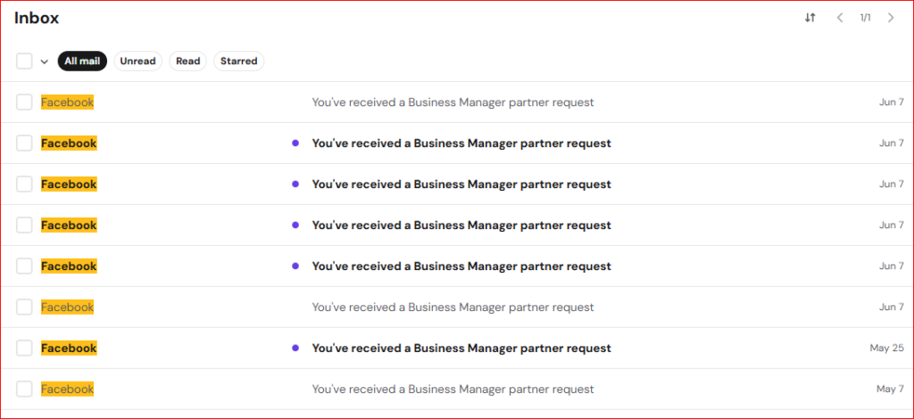 Possible Meta Business Suite Email Anomaly Triggers Concern as Users Report Mass “Partner Request” Messages 6 Users report repeated Meta partner request emails from noreply@business.facebook.com, raising concerns about a possible Meta Business Suite email bug.