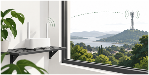 Illustration 6  Test a ventilated position with better mobile reception.